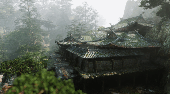 《黑神話：悟空》測試工具再曝絕美壁紙截圖，古建筑風(fēng)采震撼眼球宣傳圖1