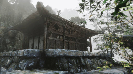 《黑神話：悟空》測試工具再曝絕美壁紙截圖，古建筑風(fēng)采震撼眼球宣傳圖3