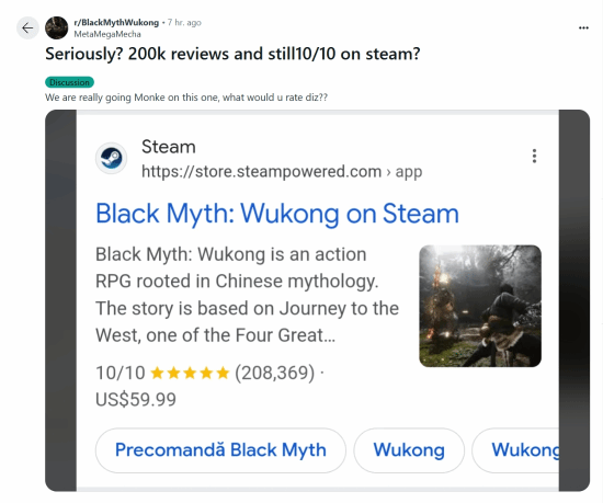 《黑神話》Steam高分，展現(xiàn)中國文化深度宣傳圖1