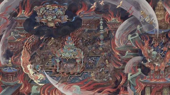 《黑神話：悟空》章尾畫卷解禁引：墨湫龍筆下的神話世界，玩家盛贊不已