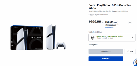 PS5 Pro上架國外電商網(wǎng)站：外包裝曝光