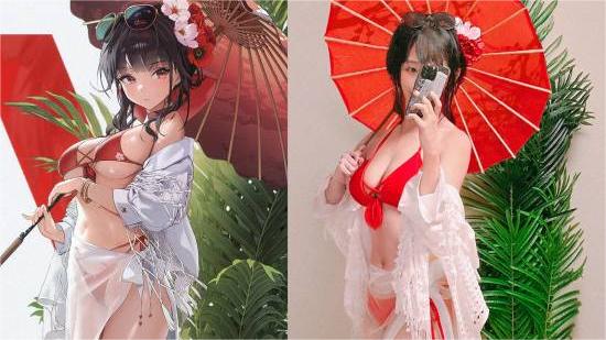 Shift Up員工的COS，還原游戲性感女神