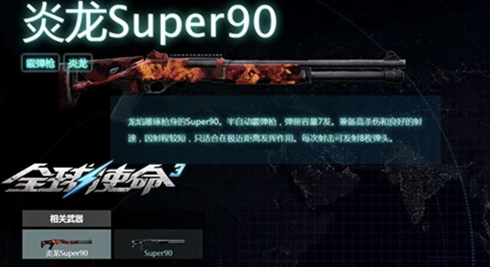 《全球使命3》Super90霰彈槍的魅力